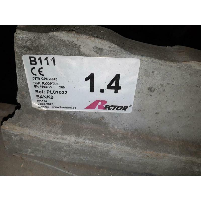 Claveaux RECTOR B12 et poutrain