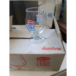6 verres à thé glacé