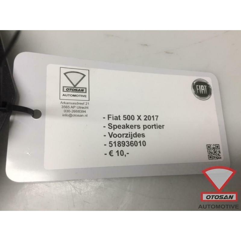 Fiat 500 X 2017 Speaker Portier Deur Voor 518936010