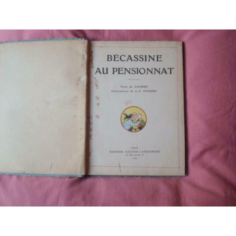 bd BECASSINE au Pensionnat, Caumery et Pinchon 1930
