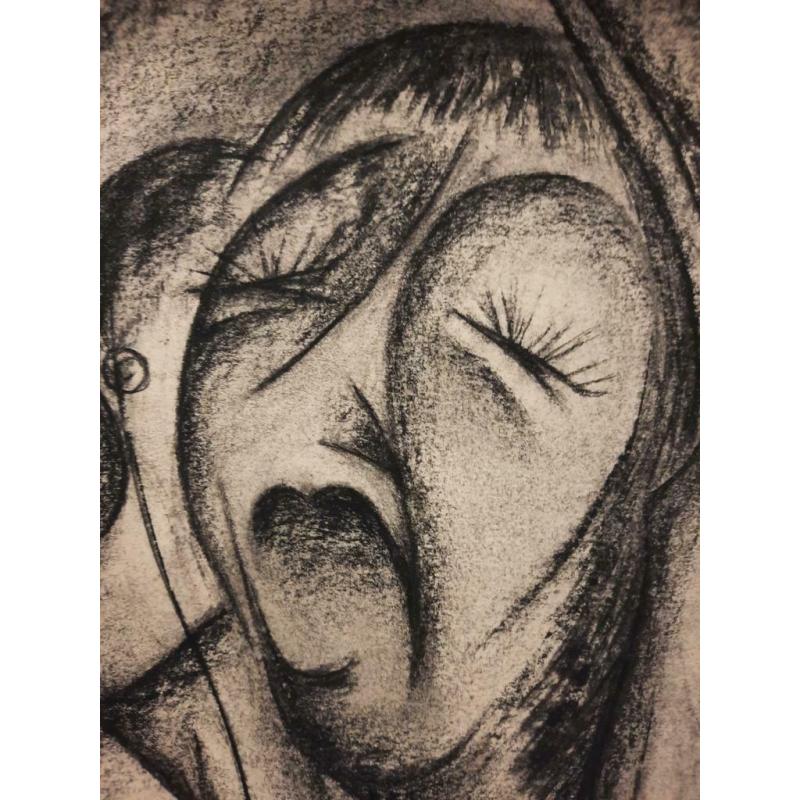 dessin au crayon / fusain