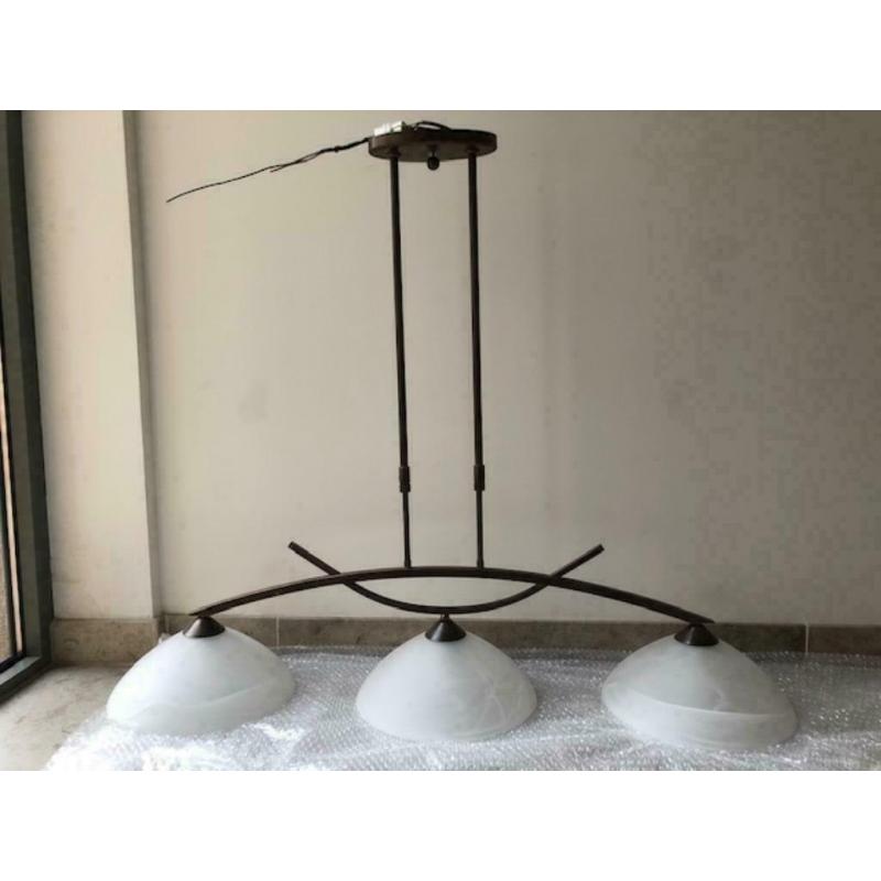 Hanglampen + plafondlamp