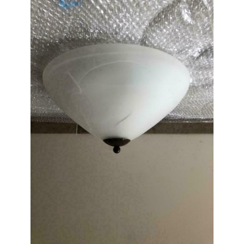 Hanglampen + plafondlamp
