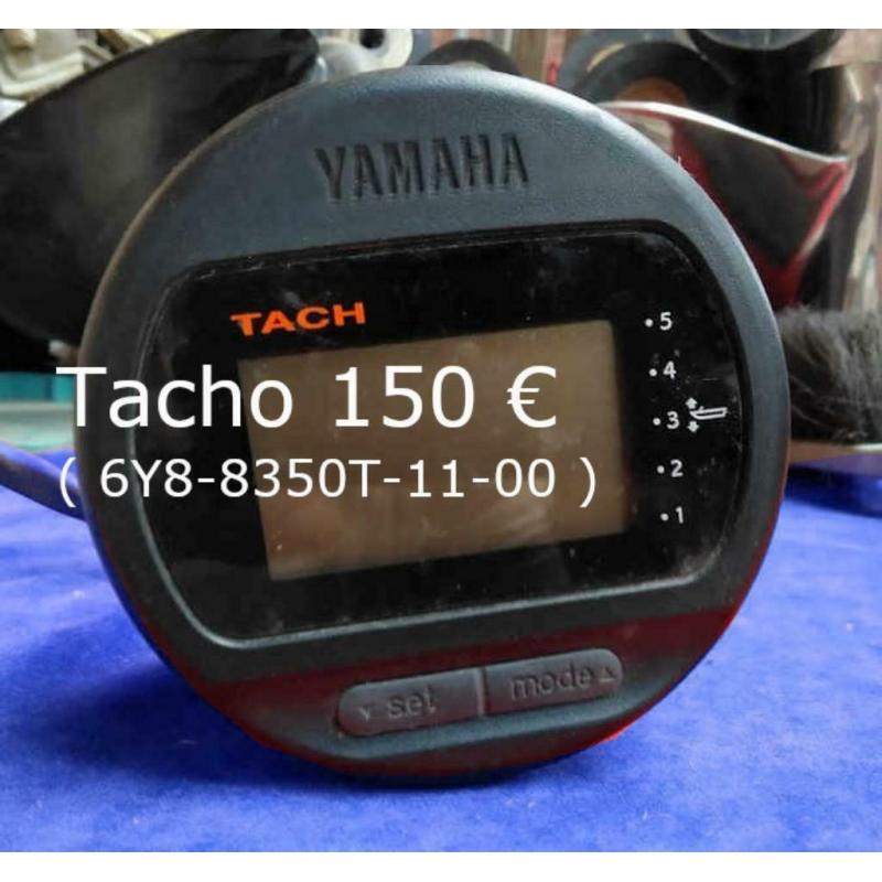 Yamaha outboard parts, o.a.Tachometer, relais, e.d.