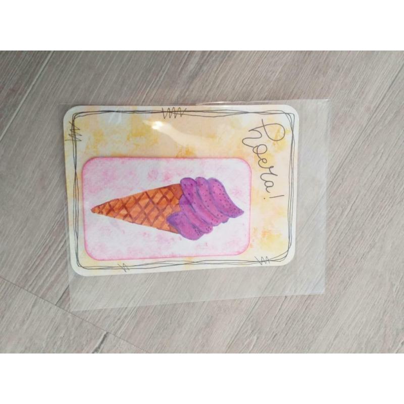 Set van 5 zelfgemaakte kaarten (ook per stuk te koop)