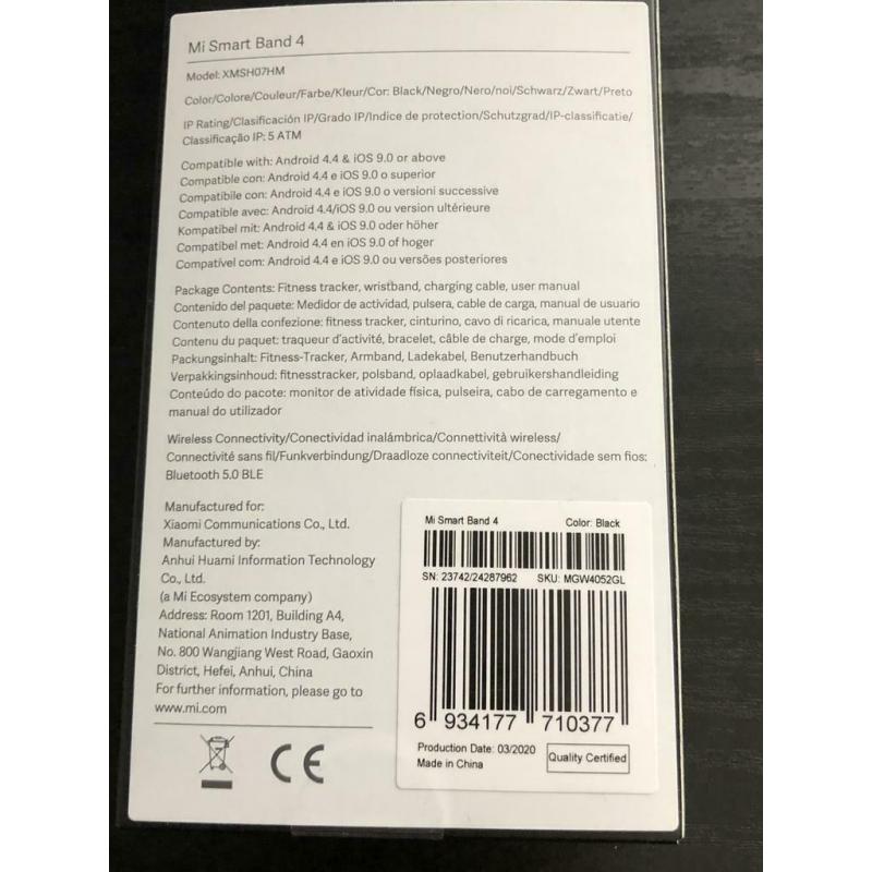 Mi smart band 4