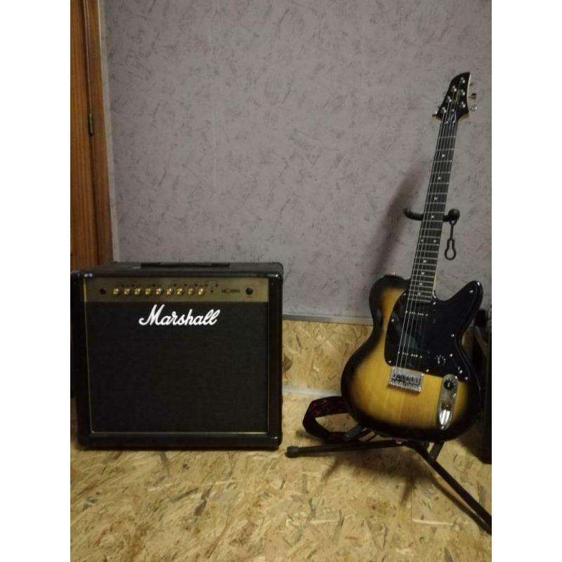 Ibanez NDM4 + Marshall MG101FX + effectpedalen