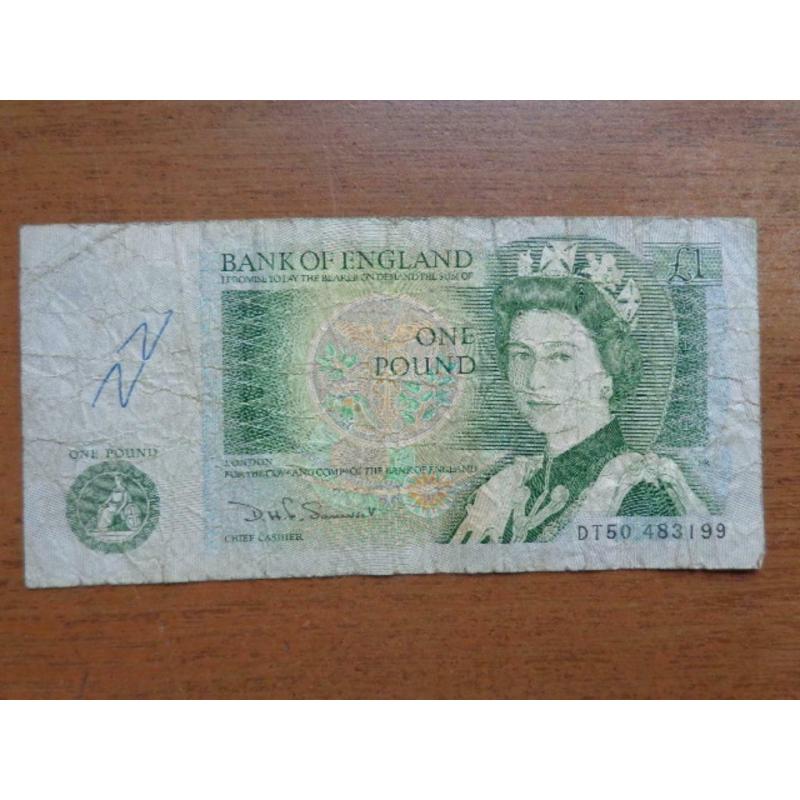 Bankbiljet United Kingdom - 1 Pound