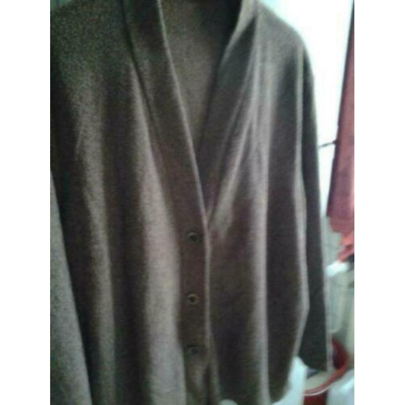 Gilet dame brun clair t. xxl