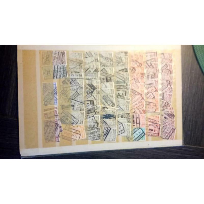 Grand nombre de timbres ferroviaires annulés