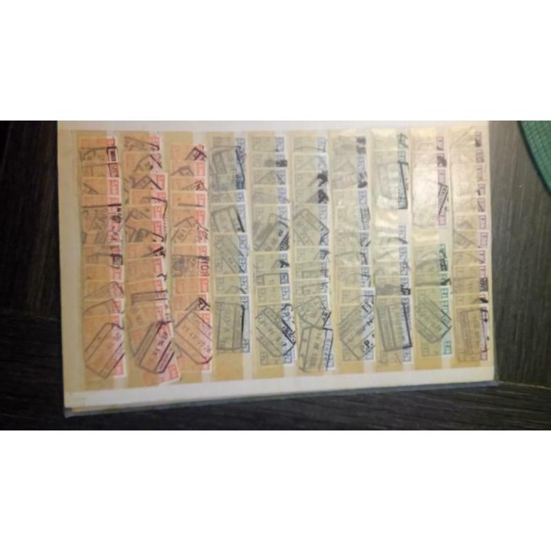 Grand nombre de timbres ferroviaires annulés