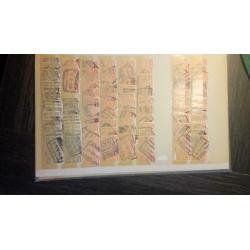Grand nombre de timbres ferroviaires annulés