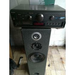 Versterker 6x100 watt 100euro en boxsen 120