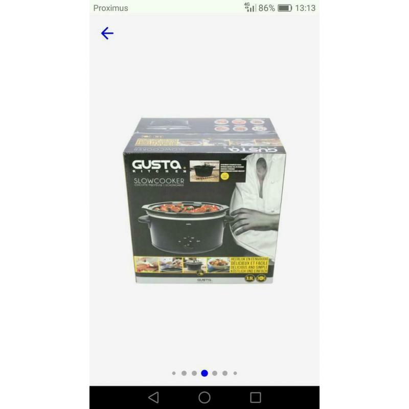 Slow cooker merk gusto nieuw