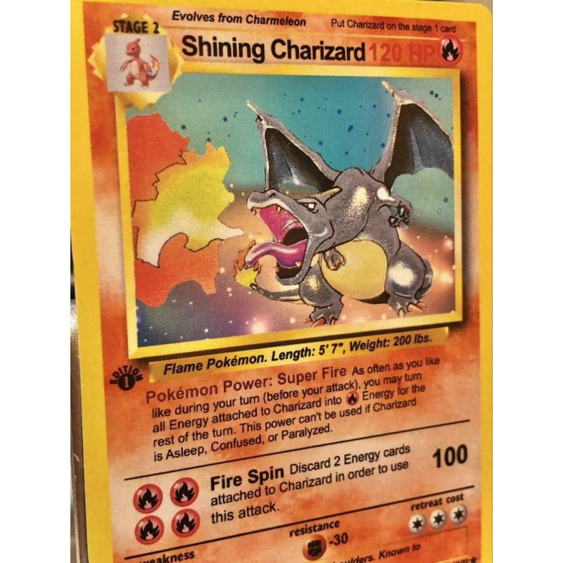 Charizard Base Set Altered Shining Charizard Cosmic Custom
