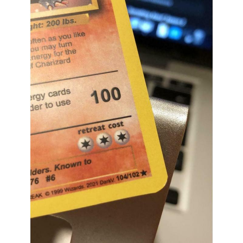 Charizard Base Set Altered Shining Charizard Cosmic Custom